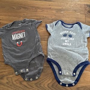 Carter’s 6 month Onesies